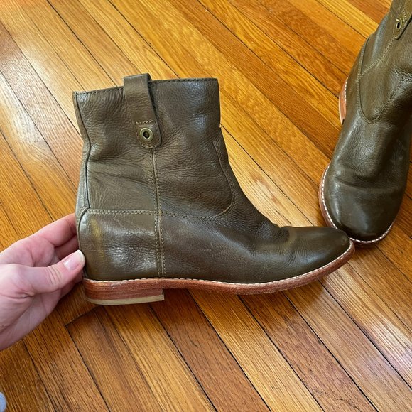 Cole Haan Olive Ankle Boots - Picture 7 of 10